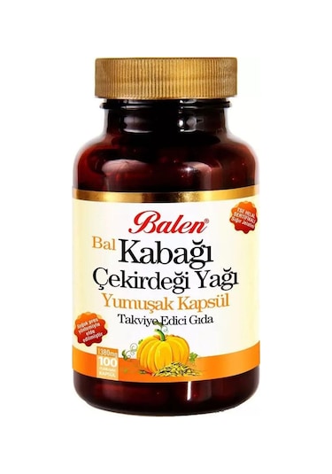 Balen Bal Kabak Çekirdeği Yağı Kapsülü 1380 MG 100 Kapsül
