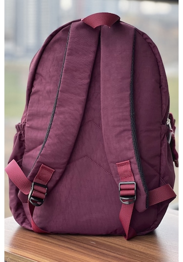 Nemo Group Bordo Sırt Çantası Krinkıl Kumaş Suya Dayanıklı