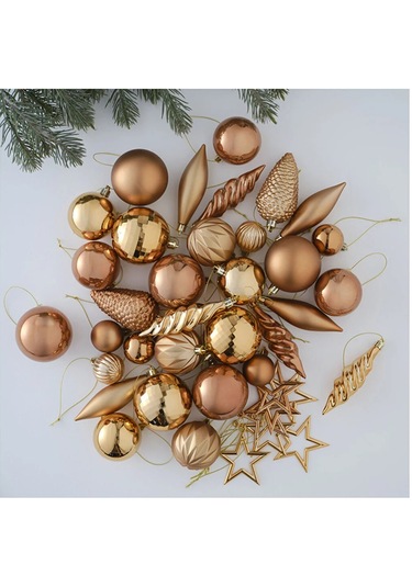 Yılbaşı Süsü 40'lı Karışık Süs Sampanya