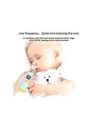 Gajeena Yeşil Bebek Elektrikli Burun Emici, 3 Seviye Emme, Ters Akış Engeli, Sakinleştirici Müzik Ve Işık, 3 Silikon Uç, Usb Şarjlı Bx002