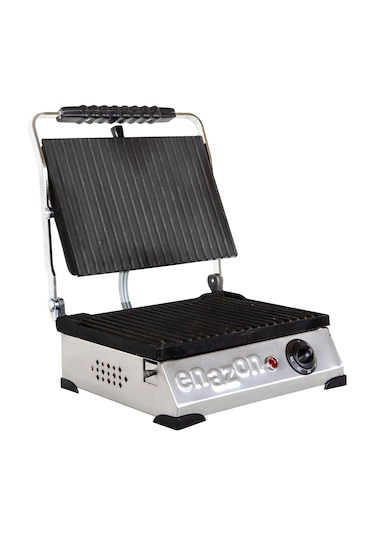 8 Dilim Elektrikli Saf Döküm Tost Makinesi Döküm 30x23 - İnoks