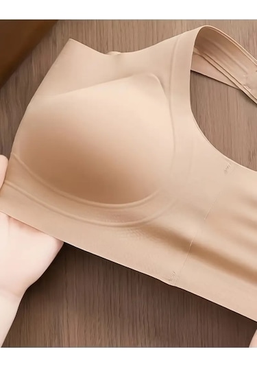 Mistirik Parabita Model Dikişsiz Pedli Yumuşak Kumaşlı Iz Yapmaz Lazer Kesim Sütyen Ten Renk Ten