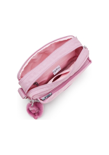 Kıplıng Abanu M Orta Boy Omuz Çantası Pembe Bloomıng Pınk Pembe