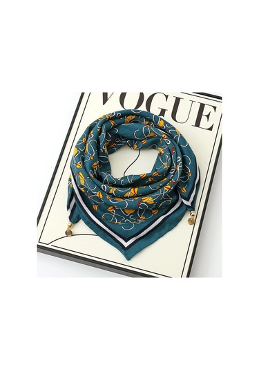 Prosperlink Lüks Manyetik Toka Çizgili İpek Eşarp - Kadın Bahar/sonbahar Moda Boyun Sarar Aksesuarone Sizekadın Mor