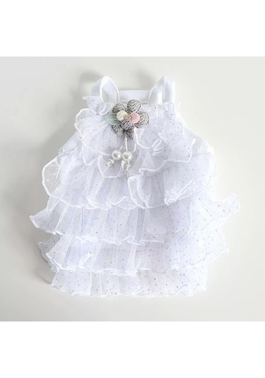 Best Golden Monkey Smok Beyaz Köpek Elbisesi 191666110