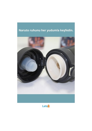 Naruto Temalı Paslanmaz Çelik Çift Katmanlı Isı Yalıtımlı Anime Baskılı Termos Çok Renkli