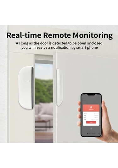 Moly Turkishmeian Zigbee Kapı Ve Pencereler Sensörü Tuya Wifi Açık/yakın Dedektörü 1 Adet Ev Teknolojisi Sensörü/turkish