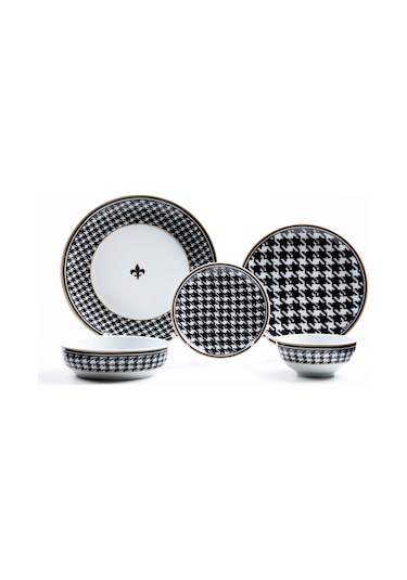 Zm Decor Siyah Inci Tabak 28 Cm