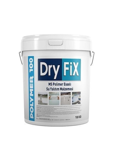 Dryfix Polymer100 Polimer Esaslı Su Yalıtım Malzemesi 5 Kg Beyaz