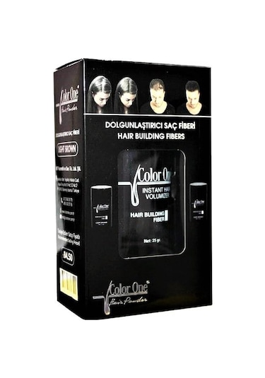 Color One Dolgunlaştırıcı Saç Fiberi Light Brown 25Gr