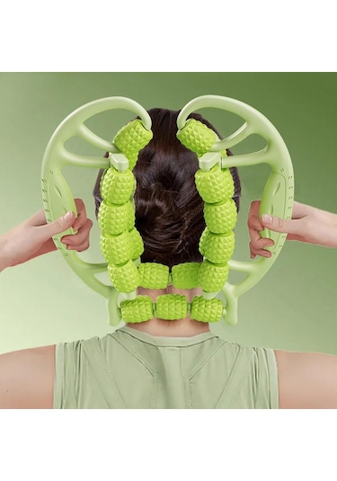 Suntek Bacaklar Için Masaj Silindiri Kapalı Uyluk Yeşil Yeşil