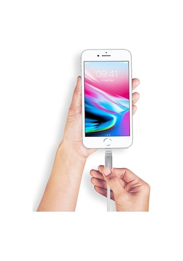 Polosmart PSM06 Lightning Hızlı Şarj Kablosu 1 M Beyaz