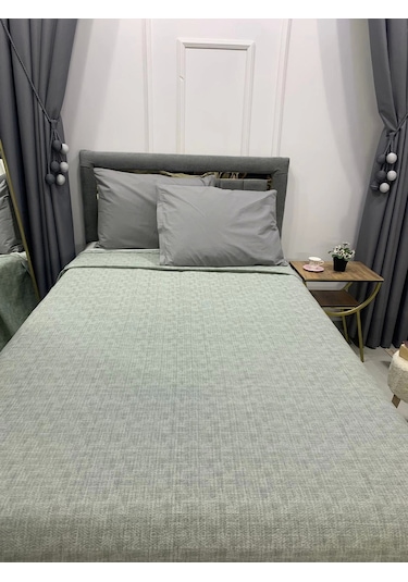 Nivemeshome Yeşil 160x230 Tek Pike Örtüsü Tek Kişilik Yeşil