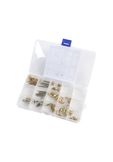 Mufunye Kabak Baskı Ve Oymak Seti - 53 Parça Fırça Uçlu Elektrikli Dovucu Uçları, 15 Bölmeli Depolama Kutusu İle Dayanıklı Malzeme