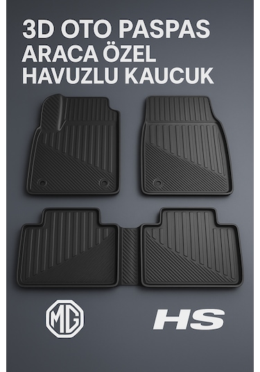 Mg Hs Uyumlu 3d Oto Paspas Havuzlu - Mg Hs Benzinli 2018+