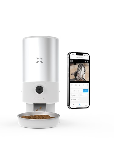 Xenon Smart Akıllı Otomatik Paslanmaz Çelik Hazneli Kedi Mama Kabı X8605