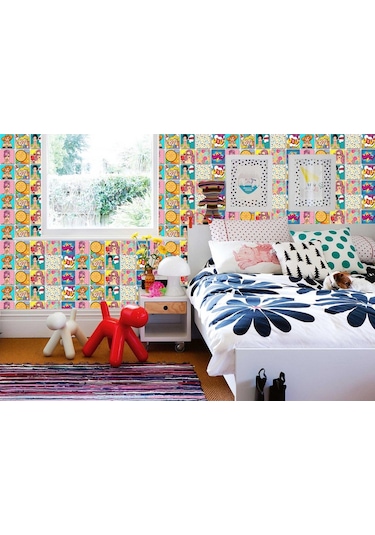 Tink Karma Popart Desenli Pvc Karo Diğer