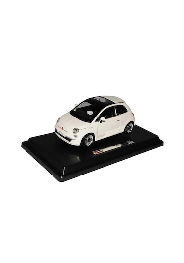 Burago 2007 Fiat 500 1 24 Beyaz Model Araba