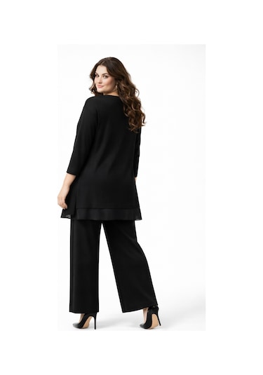 Baglan Kadın Bluz Pantolon Takım Bgl-st05426 Siyah