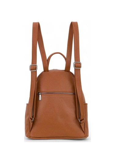 Bilik Deri Taba Rölax Deri Kadın Sırt Çantası Blm01 9550 Taba