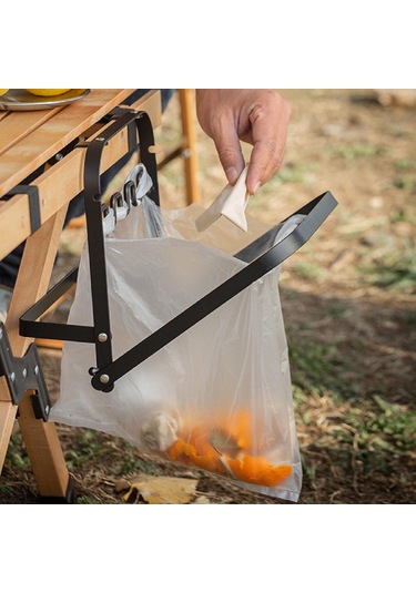 Suntek Kamp Çöp Torbası Tutucu Asılı Partileri Için Piknik Siyah Siyah