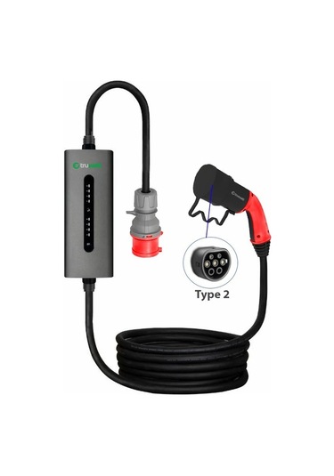 Truwatt 5 Metre 11kw Taşınabilir Elektrikli Araç Şarj Aleti