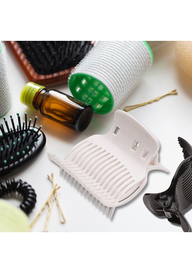 Dofolink Saç Kıvırıcı Tutucu Klipsler 10 Adet - Isı Dayanıklı Abs Malzeme, Ev Ve Salonda Kullanım, Siyah Ve Beyaz Renk Seçenekleri Çok Renkli