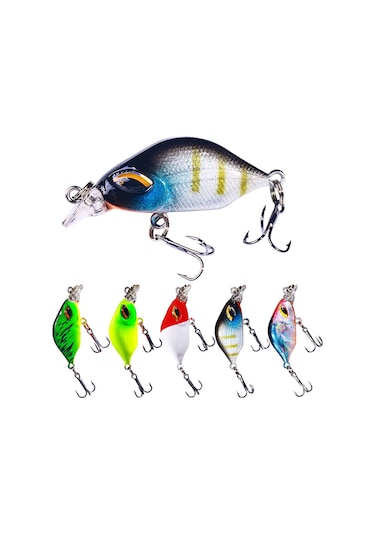 Hengjıa Cb070 Yem Batık Küçük Yağlı Sahte Yem, Boyut: 3.8cm 3.3g 10 Renk