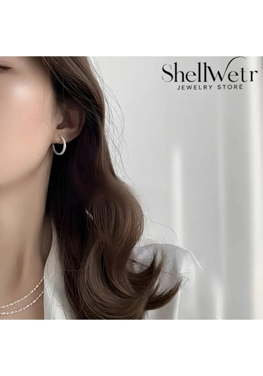 Romantik Halka 925 Ayar Allerji Yapmayan Küpe Sevgililer Günü , Annenize Verilecek En Güzel Hediyesi Gümüş