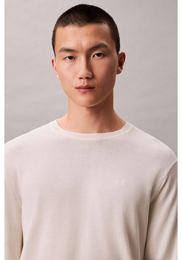 Calvin Klein Erkek Kazak Ekru