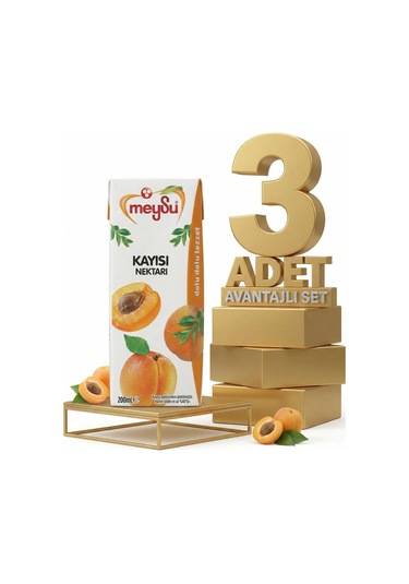 Meysu Nektar Kayısı 3x200 Ml