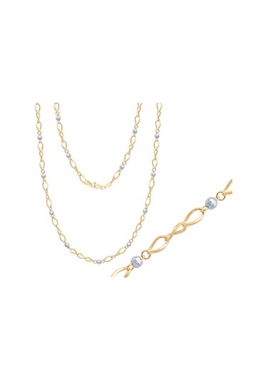 Tektaş - Sarı Beyaz Altın 14 Ayar Trend Zincir N11.46062