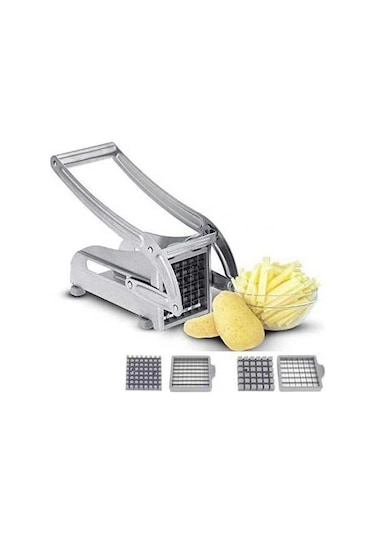 Novahub Paslanmaz Çelik Pratik Dilimleyici - Patates, Sebze, Meyve Çelik