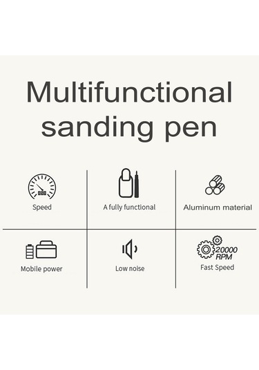 Springsun Kompakt Elektrikli Taşlama Kalemi: Tırnak Sanatı, Metal İşleme, Oyma & Gravür - Usb Şarjlı, 3 Hız Seviyesi