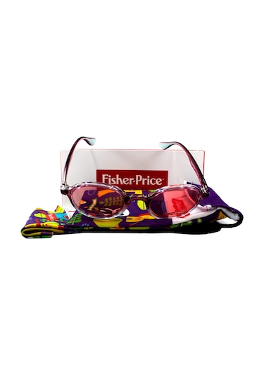 Fisher Price 115 C10 43 Pembe Yuvarlak Çerçeve Çocuk Güneş Gözlüğü