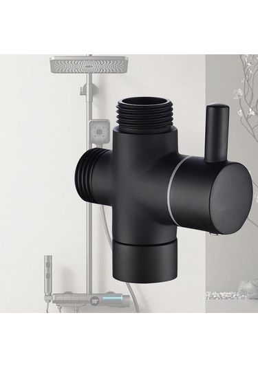 Pazly Suntek Duş Başlığı Yön Değiştirme 2x2x2 Cm Siyah - Pratik Ve Ayarlanabilir Siyah