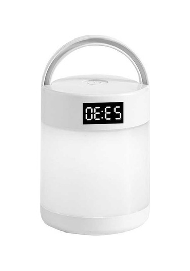 Pazly Zaman Şarjlı Çok Fonksiyonlu Yaratıcı Gece Lambası Beyaz Model Beyaz