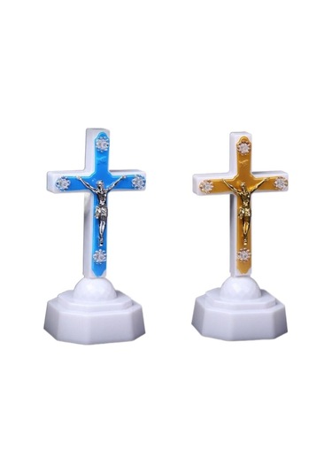 Elektronik Gece Lambası İsa Mesih Kırmızı Yemini Çok Renkli