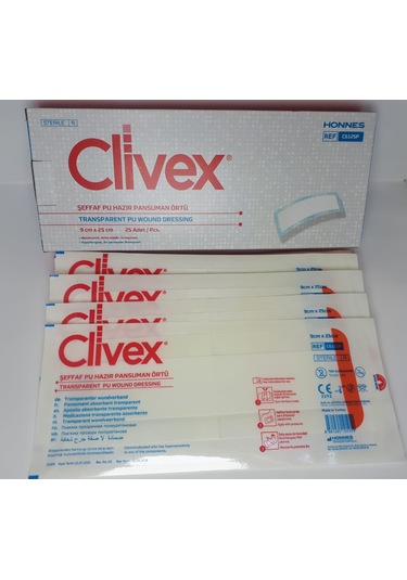 Şeffaf Pu Hazır Pansuman Örtüsü 9cmx25cm 25adet C6125p