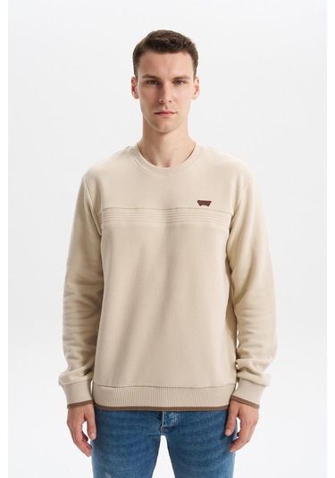 Arma Erkek Regular Fit Selanik Sweatshirt Kazak Karbon Fırçalı, Bisiklet Yaka, Pamuk Polyester, Süs Etiketli K30124697802 Bej Arma Erkek Regular Fit Selanik Sweatshirt Kazak Karbon Fırçalı, Bisiklet Yaka, Pamuk Polyester, Süs Etiketli K30124697802 Bej