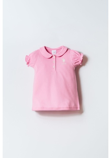U.s. Polo Assn. Kız Bebek Pembe Elbise 5274-50147 Pembe