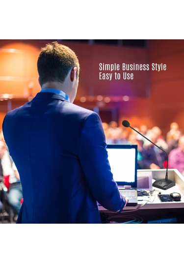 Youmex K-12 Kartal Mikrofon, Masaüstü Konferans Ve Canlı Yayın İçin Yönlendirilebilir Kapasitif Mikrofon 1.5 M