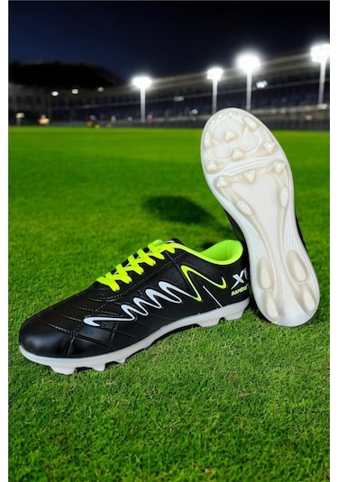 Erkek Krampon Dişli Futbol Ayakkabısı Sarı - Siyah Sarı - Siyah