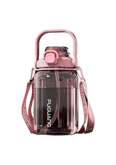 Plastik Dak Çift Içme Pop Kapak Açık Spor Su Dağı Saman Dakları İle Büyük Kapasiteli Qyvd66 Açık Pembe