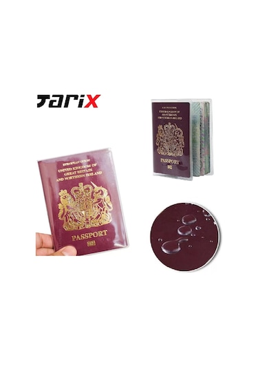 Tarix Şeffaf Pvc Pasaport Kılıfı,pasaport Koruyucu,pasaport Kabı 4 Adet Şeffaf