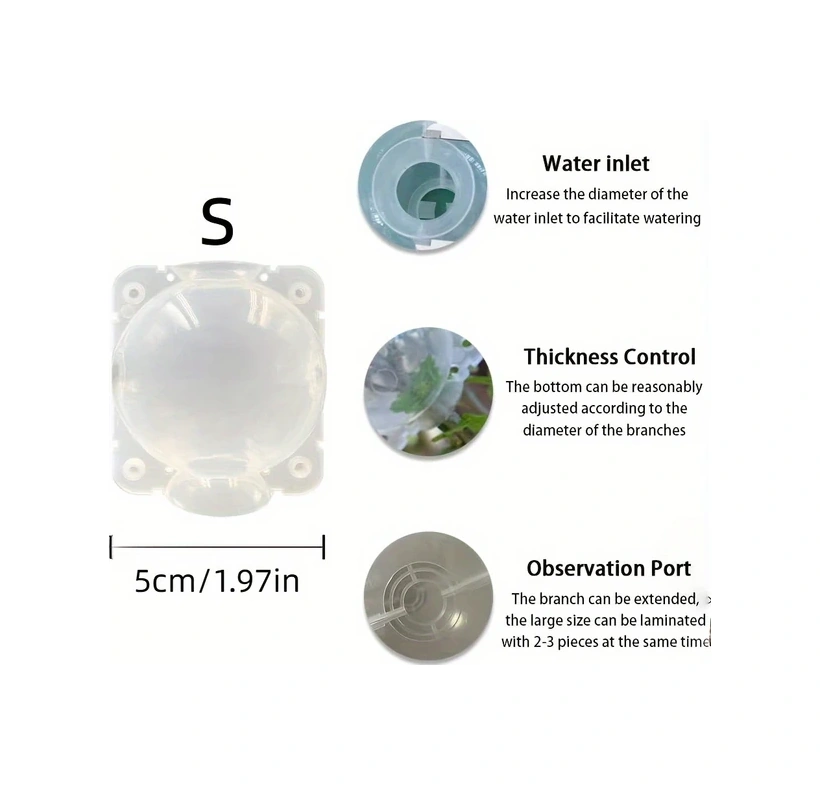 Chuangyinshop 10 Adet Bitki Aşılama Kutusu, Yüksek Basınçlı Köklendirme Ve Aşılama Propagatörü