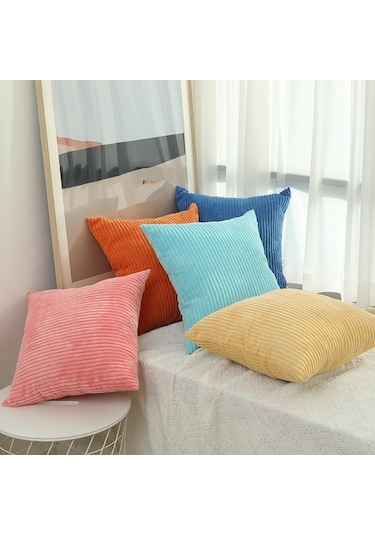 Siyah Ezilmiş Kadife Kadife Yastık Kılıfları 50cm/45cm/40cm/30cm Çekyat Kare Dekor Yastıklar 50x50cm