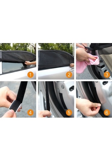 Novahub Tırol Xl Araç Güneşlik Perdesi - Siyah Ağ, 2 Parça, Uv Ve Gizlilik İçin