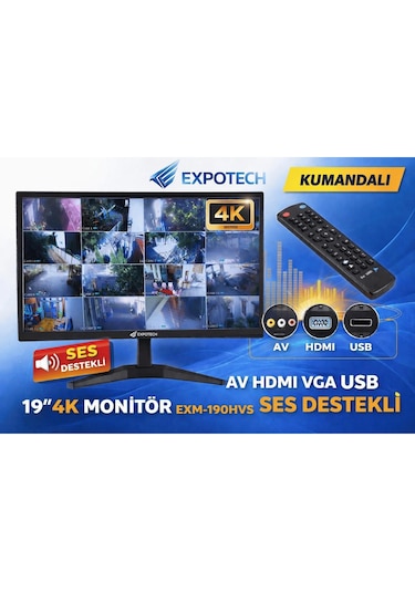 Expotech 19 4k Monitör Exm-190hvs