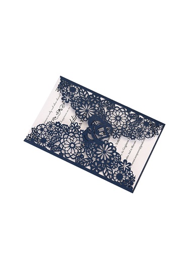 Mufunye "10 Adet İnci Kağıdından Lüks Davetiye Kartları - Düğün, Doğum Günü, Yıldönümü İçin" Standart